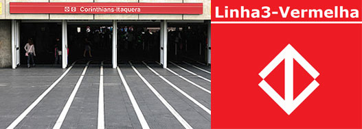 Estação Corinthians-Itaquera - Linha 3 Vermelha