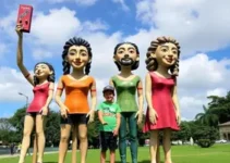 esculturas da Turma da Mônica
