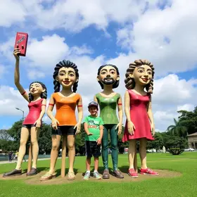 esculturas da Turma da Mônica